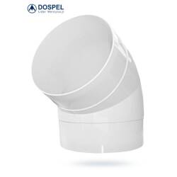 DOSPEL – Kolano okrągłe D/KO Ø100/Ø90 białe