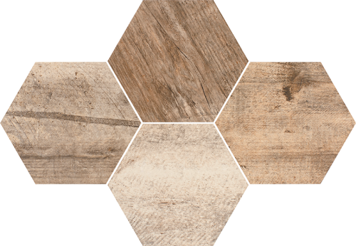 CERAMIKA STARGRES stark timber mosaic hexagon 28,3x40,8 szt (Opak. 9) g1 szt