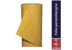SELENA Folia paroizolacyjna zółta 2x50m - 0,2mm TYTAN Professional