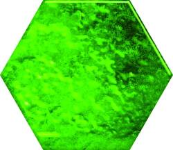 CERAMIKA COLOR green glass hexagon g1 12,5x14,5 szt