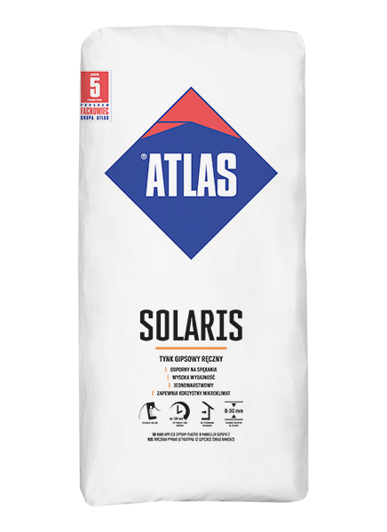 ATLAS Tynk gipsowy ręczny SOLARIS 25 kg