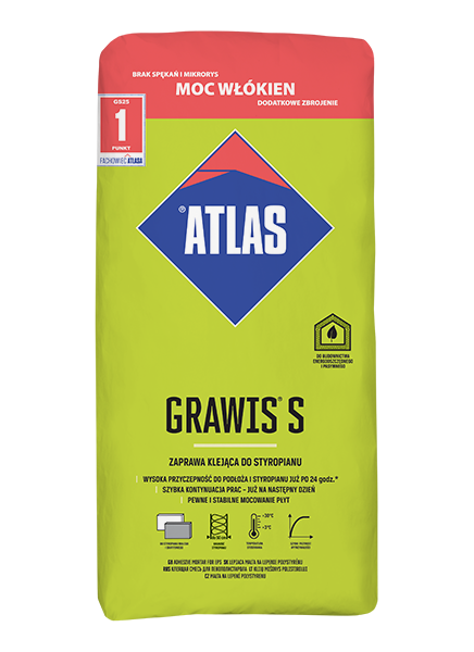 ATLAS Grawis S zaprawa klejąca do styropianu 25 kg