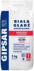 ATLAS GIPSAR UNI - wzmocniony polimerami - biała gładź szpachlowa folia 5 kg