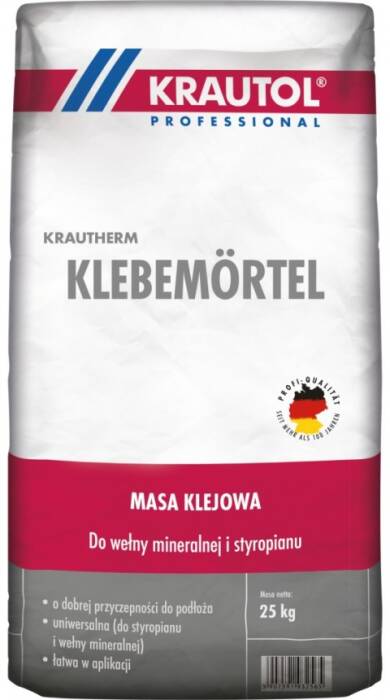 CAPAROL/Krautol Krautherm Klebermortel – Masa klejowa do wełny mineralnej i styropianu 25 KG