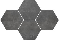 CERAMIKA STARGRES stark graphite mos. hexagon 28,3x40,8 szt (Opak. 9) g1 szt