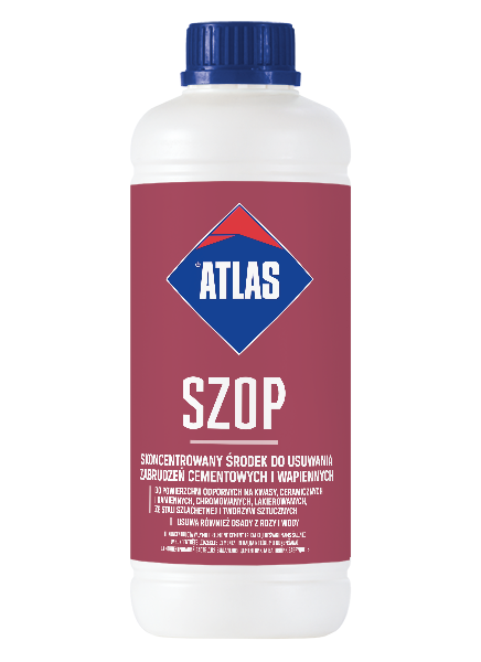 ATLAS SZOP - skoncentrowany środek do usuwania zabrudzeń cementowych i wapiennych 1 kg 