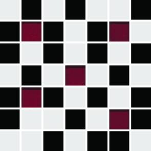 CERAMIKA KOŃSKIE michelle white-black mosaic 20x20 g1 szt
