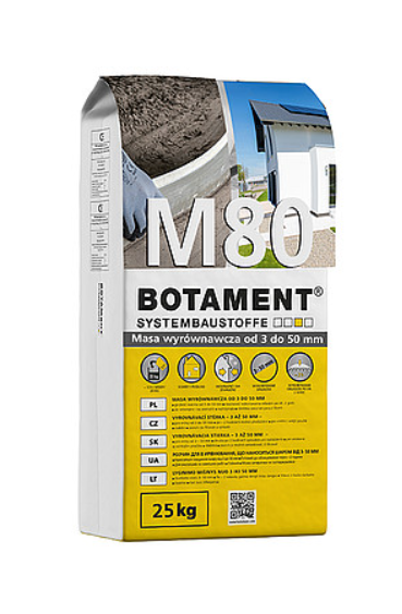 BOTAMENT ® M 80 – masa wyrównawcza do ścian i podłóg od 3-50mm