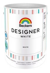 BECKERS Farba lateksowa Designer White matowa biała 5L