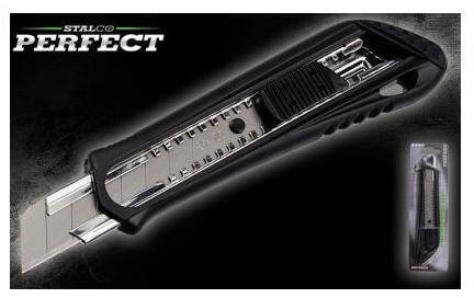 STALCO nóż z ostrzem łamanym 18mm PERFECT S-67418