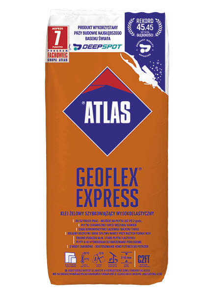 ATLAS – GEOFLEX EXPRESS - Wysokoelastyczny klej żelowy 25 KG 